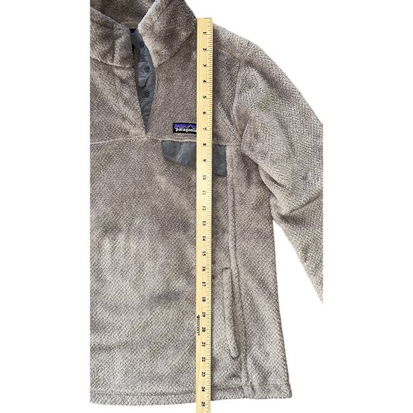 Patagonia Re-Tool Snap-T Fleece Tan & Gray Pullover Women's Medium - Picture 2 of 6